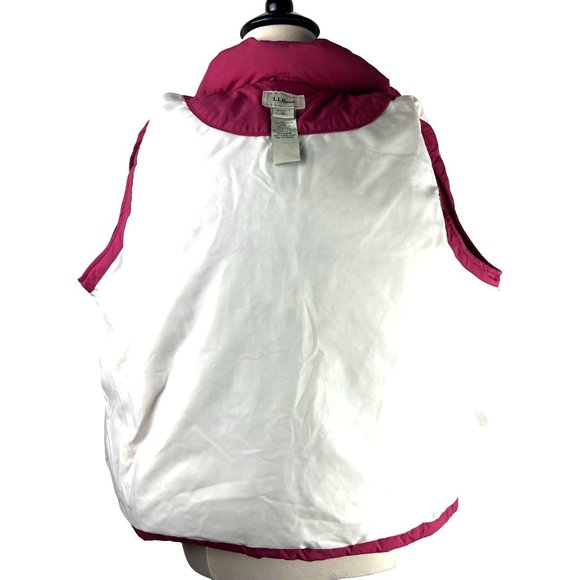 L.L Bean Pink Goose Down Vest, Women's Size X Large - Picture 14 of 16